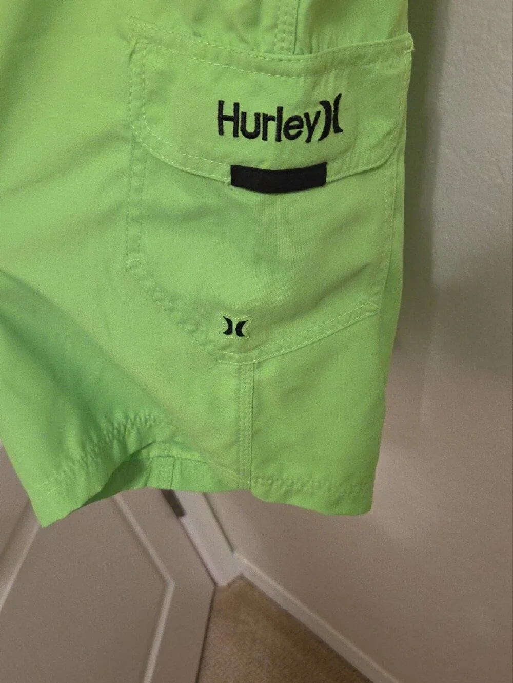 Hurley Men’s Bright Lime Green Board Shorts